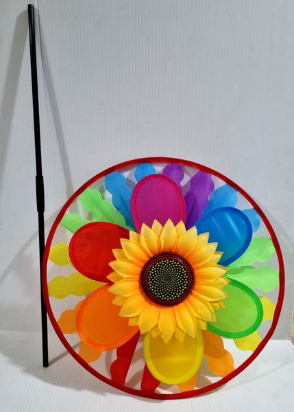Sunflower Windmill Rainbow Colours - thetoylady2016 - $1 RESERVE Carousel 4