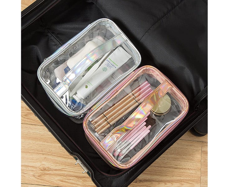 Clear Makeup Bag Travel Toiletry Bag for Women Waterproof Cosmetic Bag Cute Carousel 7