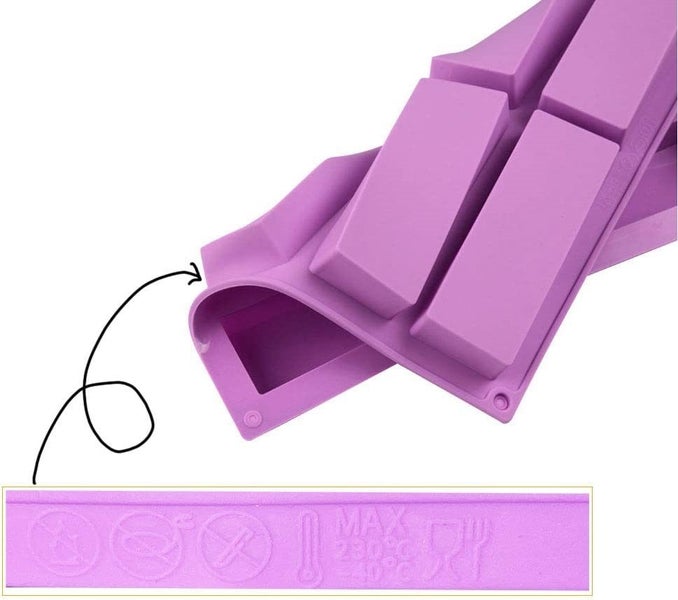 Silicone Bar Mold, 2 Pieces Rectangular Silicone Mold Pastry Silicone Cake Carousel 5