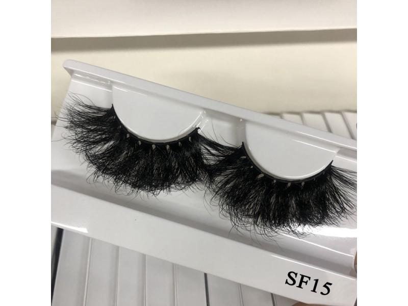 Buzzme Volume Mink Lashes Dramatic Fluffy 25mm Long Eyelashes Messy Reusable Carousel 1
