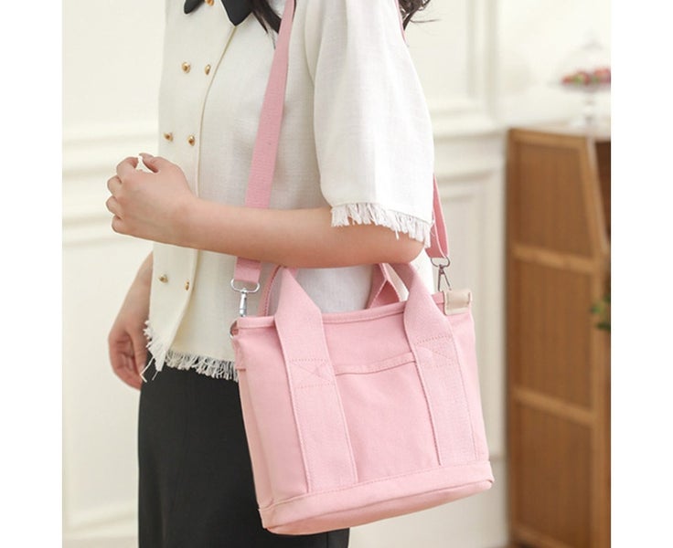 Small Tote Bag With Zipper Tote Bag For Women Canvas Crossbody Bag Shoulder Carousel 7