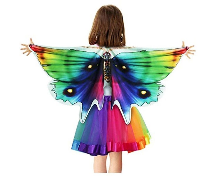 Children's Ballet Tutu Butterfly Wings Mask Set Mesh Tutu Dress Dress Up Co Carousel 3