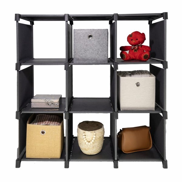 Sorti Storage Organizer 9 Cubes Wardrobe Closet Shelves Storage Boxes Carousel 1