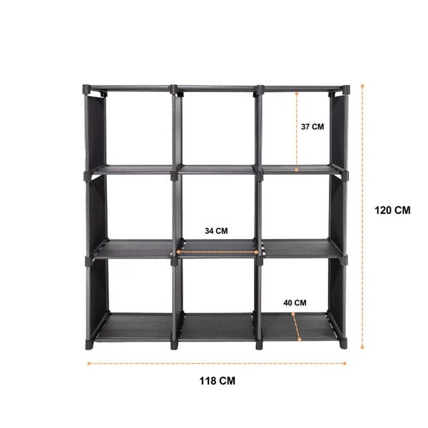 Sorti Storage Organizer 9 Cubes Wardrobe Closet Shelves Storage Boxes Carousel 2