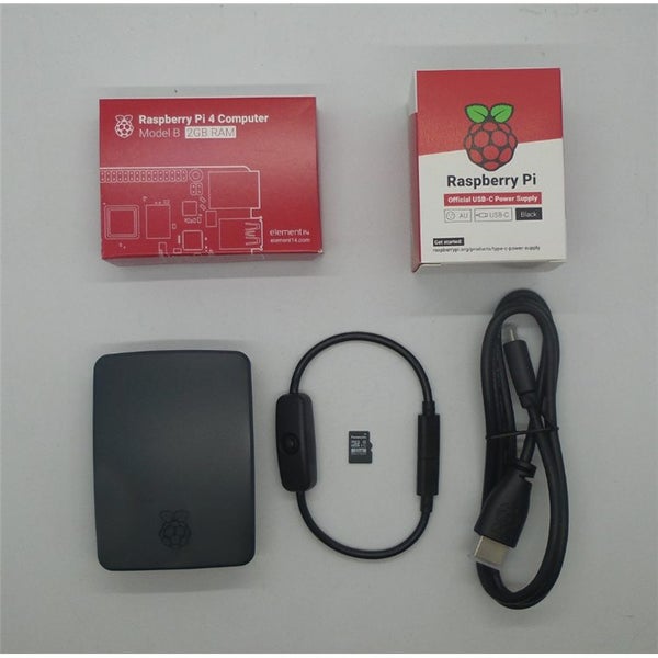 Raspberry Pi 4 Model B 2GB Entry Level Starter Kit Pack Black Case Edition with Carousel 2