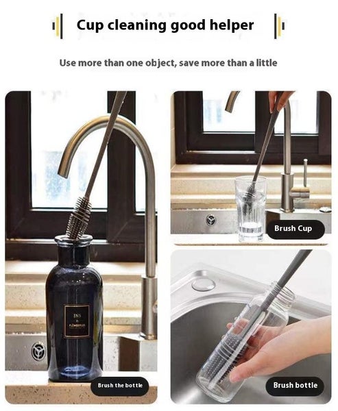 1pcs Rotating cup brush Silicone brush for bottle cup mug #DG112 Carousel 6