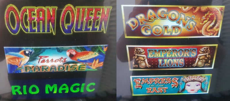 Choose ONE IGT GU4 Gameking Pokie Game Card Carousel 20