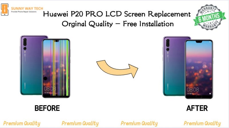 Huawei P20 PRO LCD Screen Replacement Orginal Quality - Free Installation Carousel 1