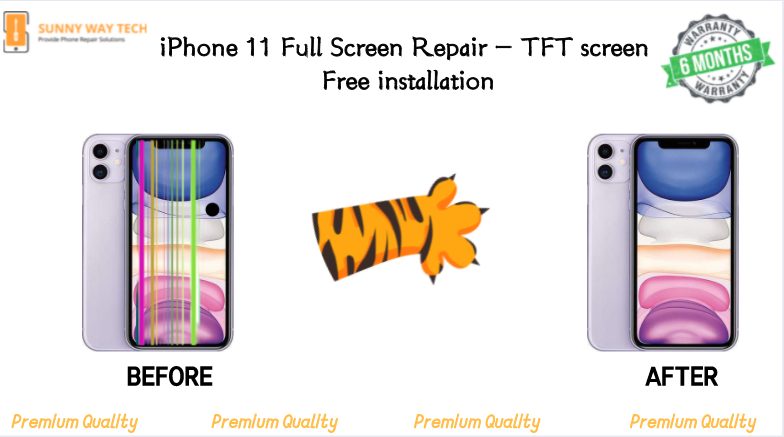iPhone 11 Full Screen Repair - TFT screen + free installation Carousel 1