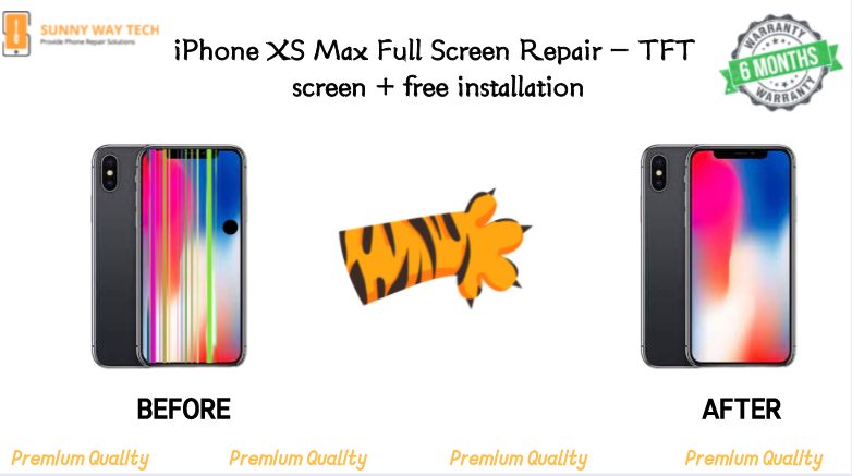 iPhone XS Max Full Screen Repair - TFT screen + free installation Carousel 1