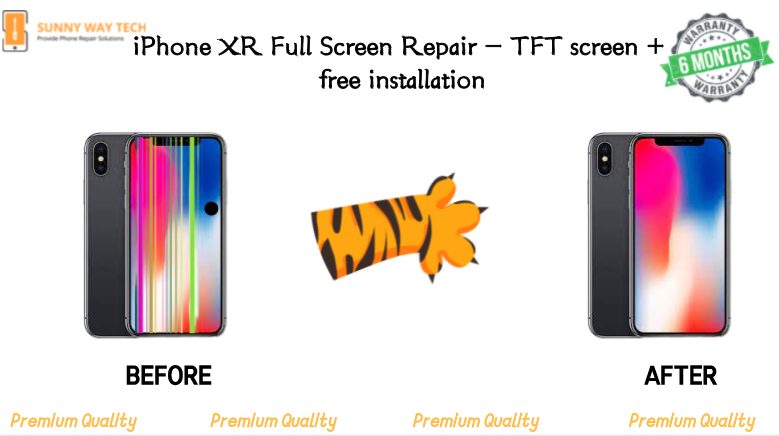 iPhone XR Full Screen Repair - TFT screen + free installation Carousel 1
