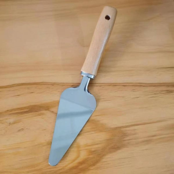 Stainless Steel Kitchen Spatula with Wooden Handle #DG204-1 Carousel 1