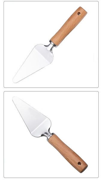 Stainless Steel Kitchen Spatula with Wooden Handle #DG204-1 Carousel 2