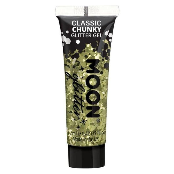 Moon Glitter Classic Chunky Gel Single 12ml Costume Make Up Carousel 1