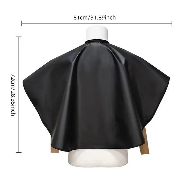 Black Waterproof Hairdressing Cape – Barber & Salon Use Carousel 2