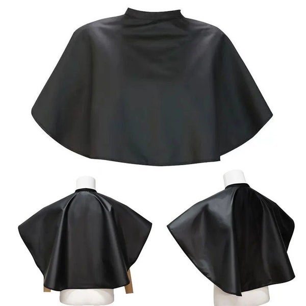 Black Waterproof Hairdressing Cape – Barber & Salon Use Carousel 1