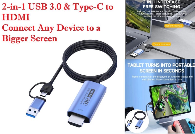 PTN NEW USB-C & USB 3.0 to HDMI Adapter Clerarance Sale - Sale Sale Carousel 1