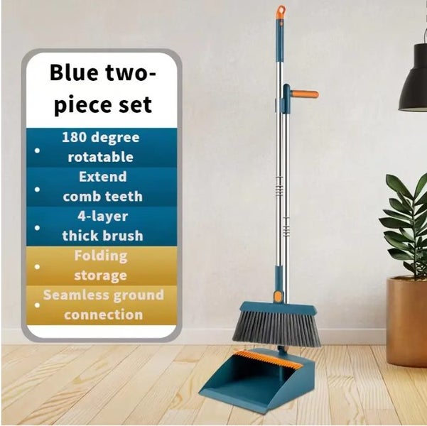 [Heavy-Duty Broom and Dustpan] Durable Heavy-Duty Broom and Dustpan Set #DG304 Carousel 7