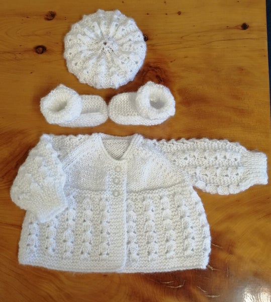 MATINEE SET (Hand Knitted) Prem Carousel 1