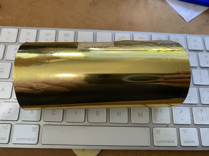 HEAT TRANSFER - HOT PRESS STAMP FOIL ROLL GOLD $5 & $10 R$15 ESERVE SALE ON FOIL Carousel 1