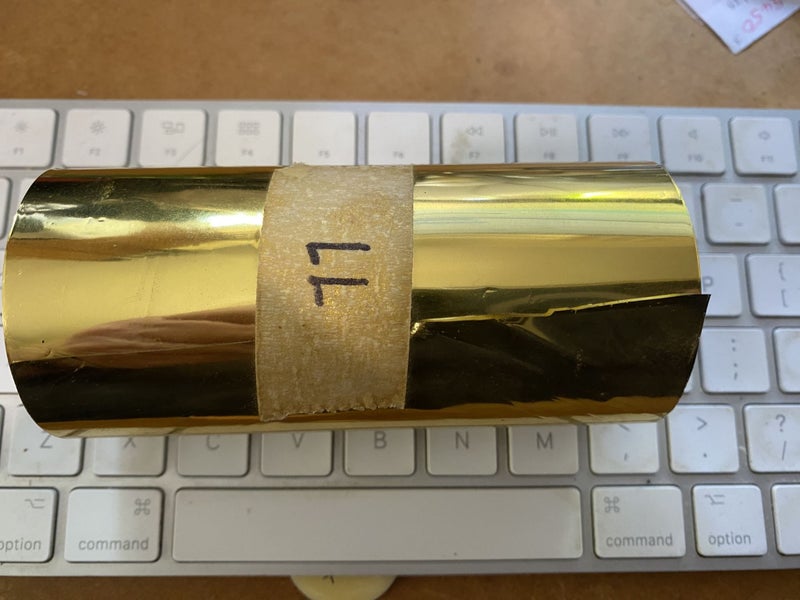 HEAT TRANSFER - HOT PRESS STAMP FOIL ROLL GOLD $5 & $10 R$15 ESERVE SALE ON FOIL Carousel 2
