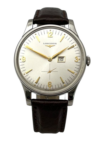 Longines 1956 Vintage Manual Calendar Steel Mens Wristwatch Ref 6796-2 Cal.23.ZO Carousel 2