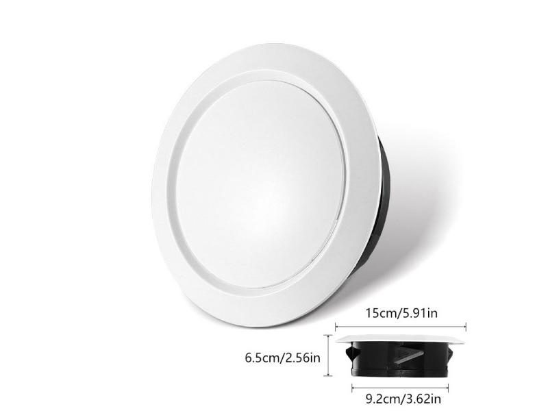 White Round Adjustable Ventilation Grille Cover 75/100/125mm Carousel 1