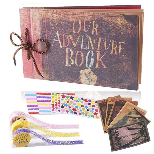 NEW Scrapbook Photo Book Our Adventure Book Scrapbook Photo Album Retro Style Carousel 2