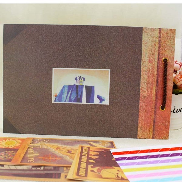 NEW Scrapbook Photo Book Our Adventure Book Scrapbook Photo Album Retro Style Carousel 5