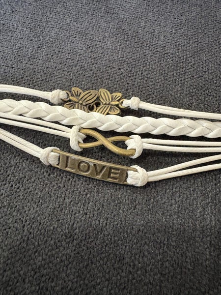 Love Leather and Metal Bracelet Carousel 2