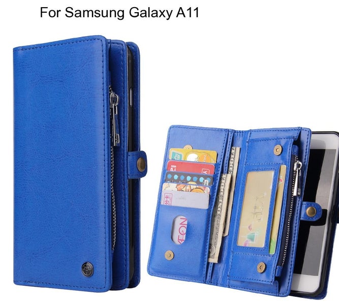 Samsung Galaxy A11 Case Retro leather case multi cards cash pocket Carousel 1