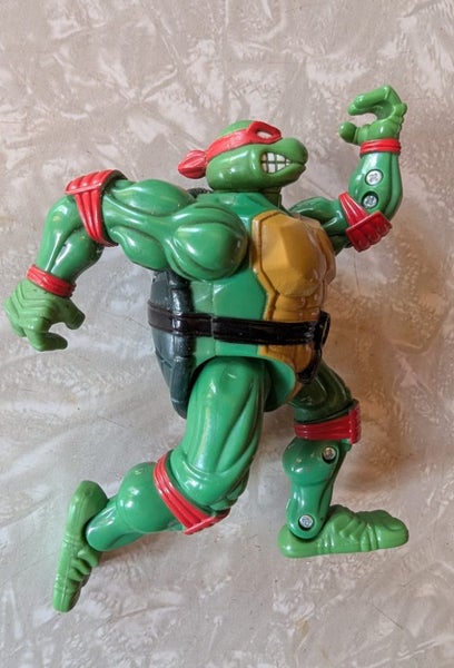 RARE 1996 Coil Force - Rapid Recoilin' Raphael - TMNT figure Carousel 2