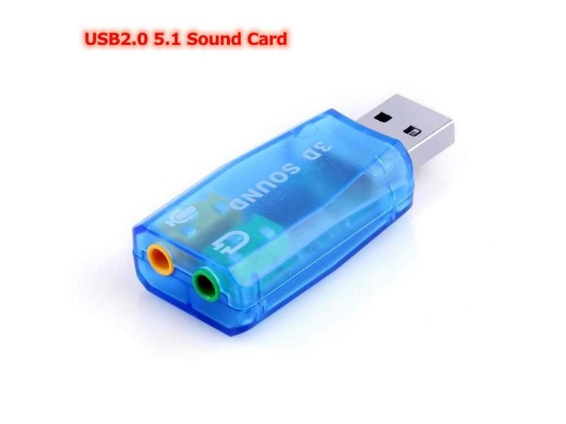 1Pcs Mini 3.5mm Connector USB To 3D Audio USB External Sound Card Adapter 5.1 Carousel 1