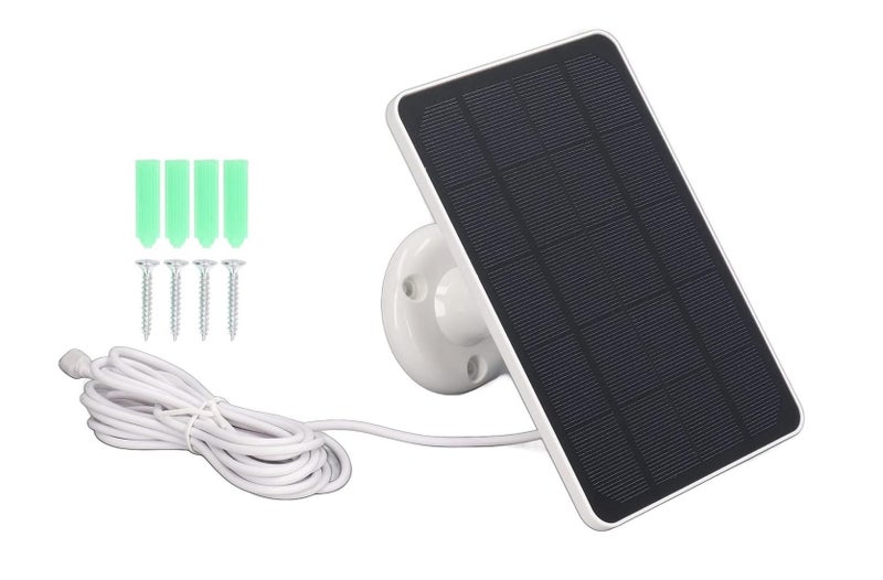 Solar Panel for CCTV Security Camera Eufy Arlo Wyze Swann Reolink Ring Blink Carousel 5