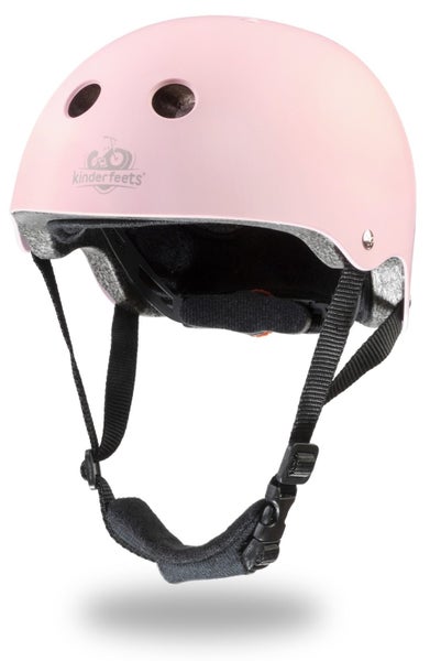 Kinderfeets: Toddler Helmet - Matte Pink Carousel 1