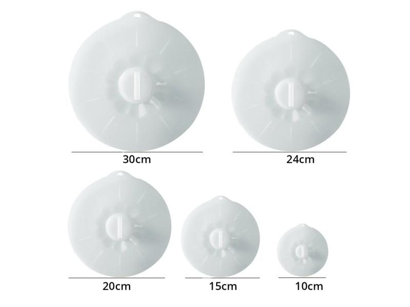 Silicone Lids 4-12 Inch For Food Bowl Microwave Skillet/Pan Carousel 1