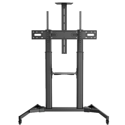 KONIC 60"-100" Telescopic Height-Adjustable Mobile TV Cart Trolley - Weight Up Carousel 1