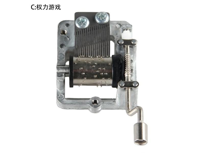 Mini Hand Cranking Music Box With 5 Song Choices For Home Decor Carousel 1