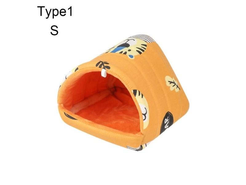Hamster House Small Animal Sleeping Bed For Rabbit Squirrel With Warm Mat Carousel 1