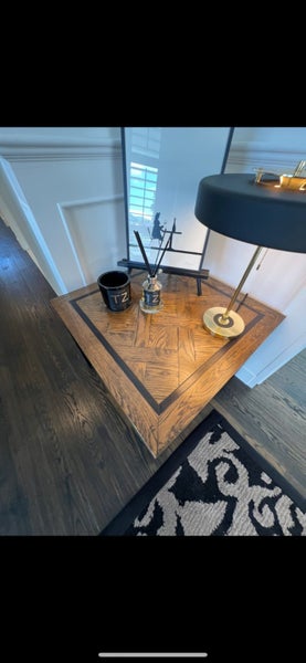 Designer Trenzseater lamp/side table in oak Carousel 2
