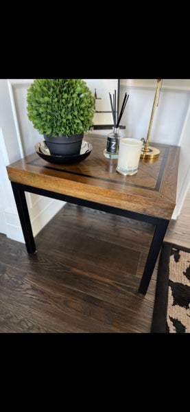 Designer Trenzseater lamp/side table in oak Carousel 1