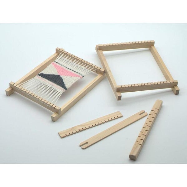 4x Wooden Weaving Knitting Shuttle Loom Tapestry Hand-Knitted Carousel 2