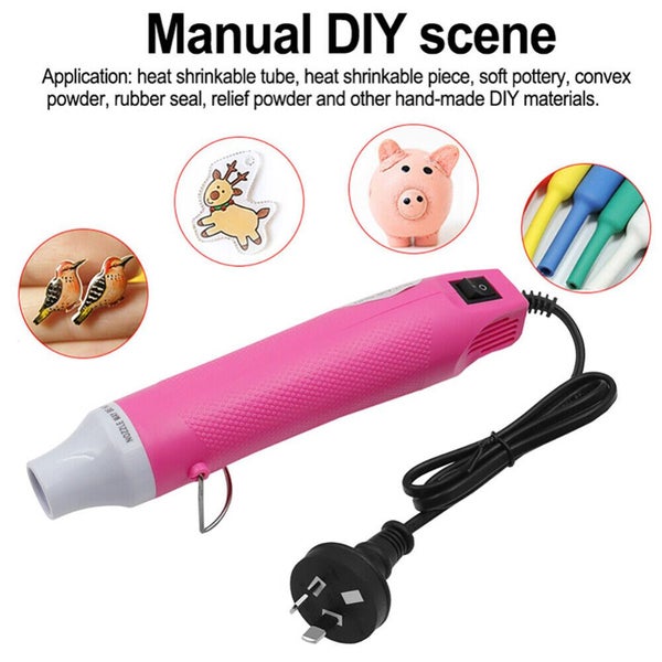 Electric Hot Air Gun Heat Gun For Crafts Epoxy Resin Shrink Wrap Vinyl DIY Art Carousel 2