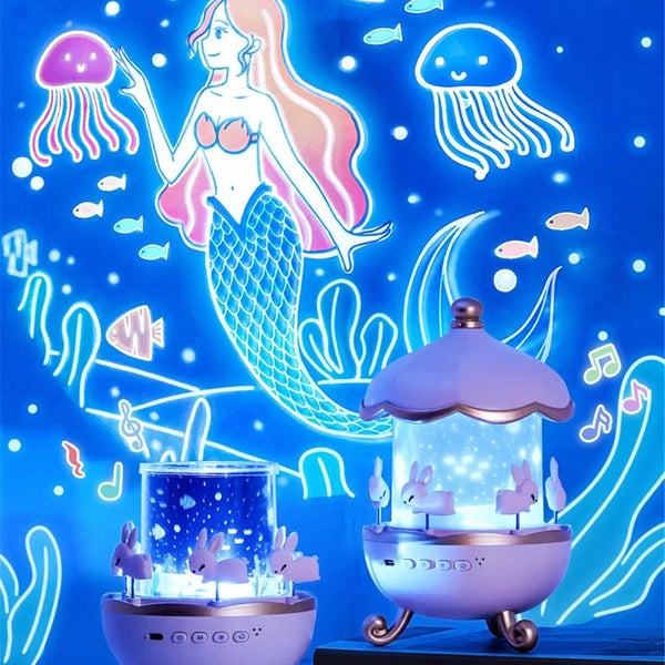 Films & Soothing Sounds Projector Night Lights for Kids Carousel 2