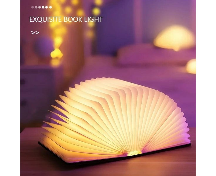 colorful Light C 3D Folding Creative LED Night Light RGB Color USB Recharge Carousel 2