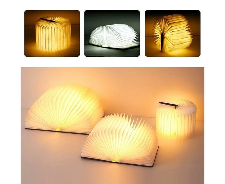 colorful Light C 3D Folding Creative LED Night Light RGB Color USB Recharge Carousel 7