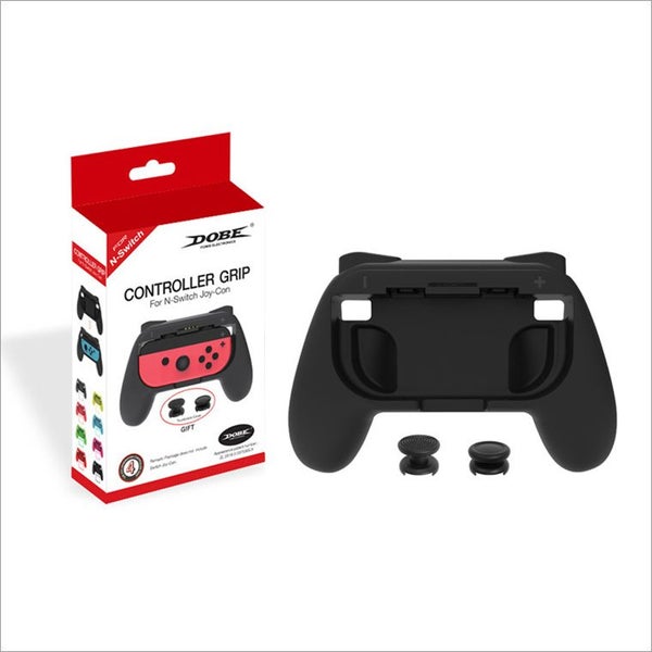 DOBE Nintendo Switch Joy-con Controller hand Grip With 2 Silicone Caps -Black Carousel 5