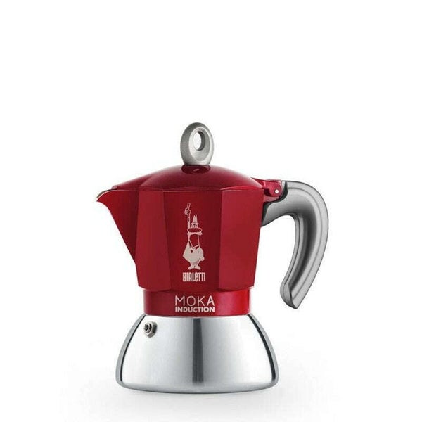 Bialetti Moka Induction Bi Layer Espresso Maker Red Carousel 1