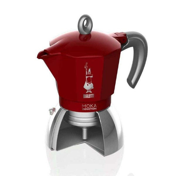 Bialetti Moka Induction Bi Layer Espresso Maker Red Carousel 4