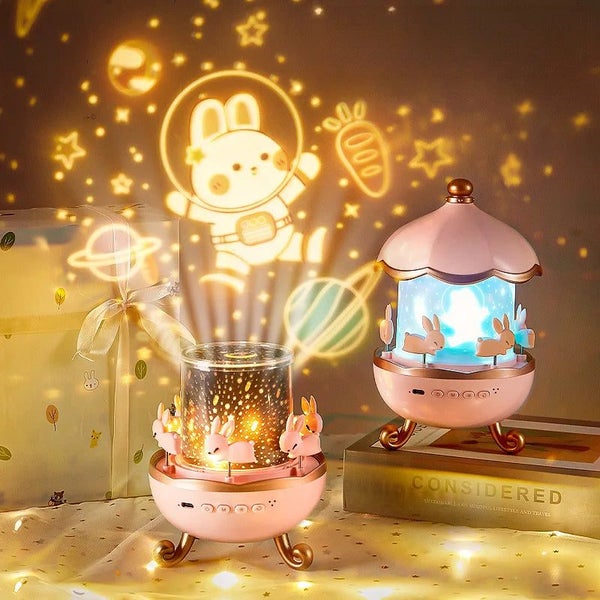 Films & Soothing Sounds Projector Night Lights for Kids Carousel 1